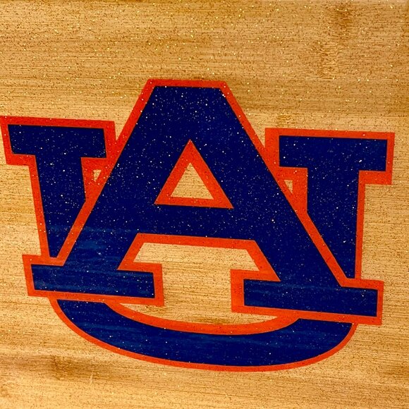 LARGE Auburn Tigers Cutting Board Resin Wood Charcuterie Cheese Gift War Eagle - Picture 3 of 5